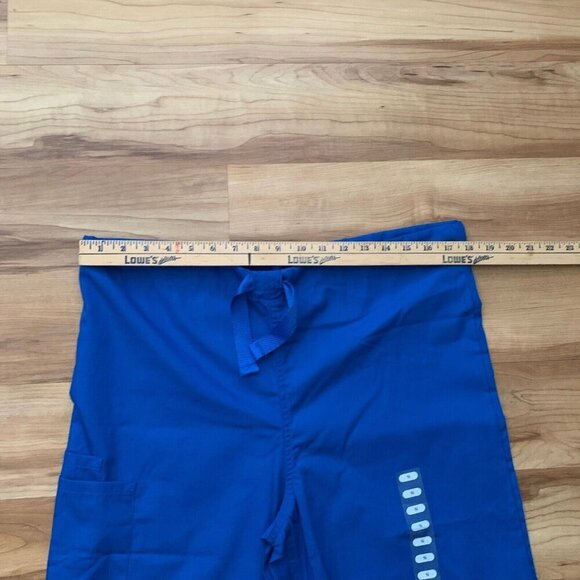 Cherokee Workwear Unisex Drawstring Scrub Pants Small 4100 Royal Blue New - Picture 5 of 8